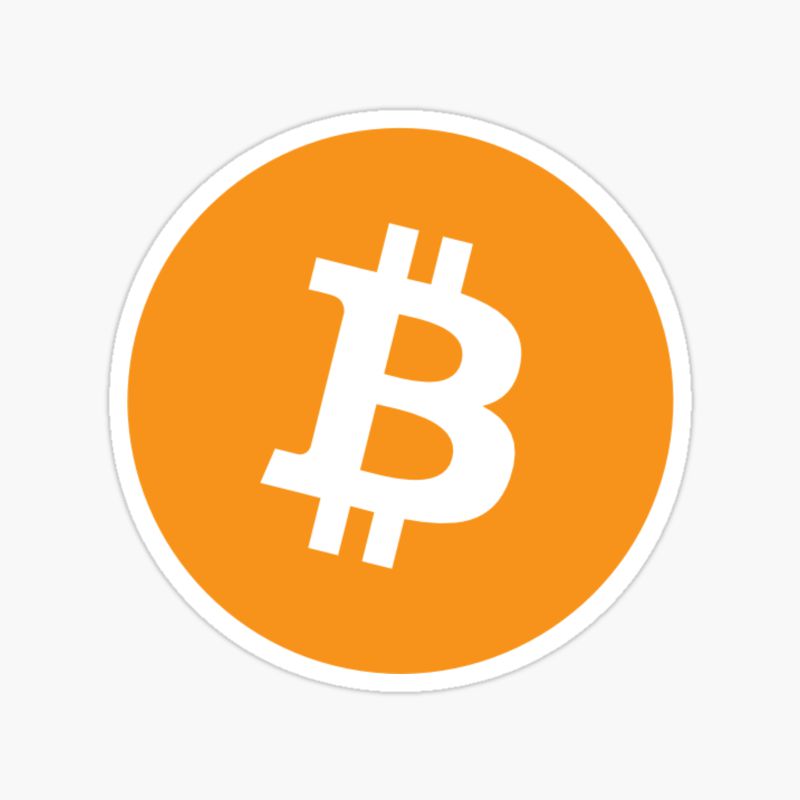 Bitcoin icon sticker
