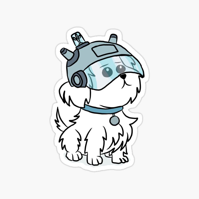 Snuffles from Rick and Morty sticker
