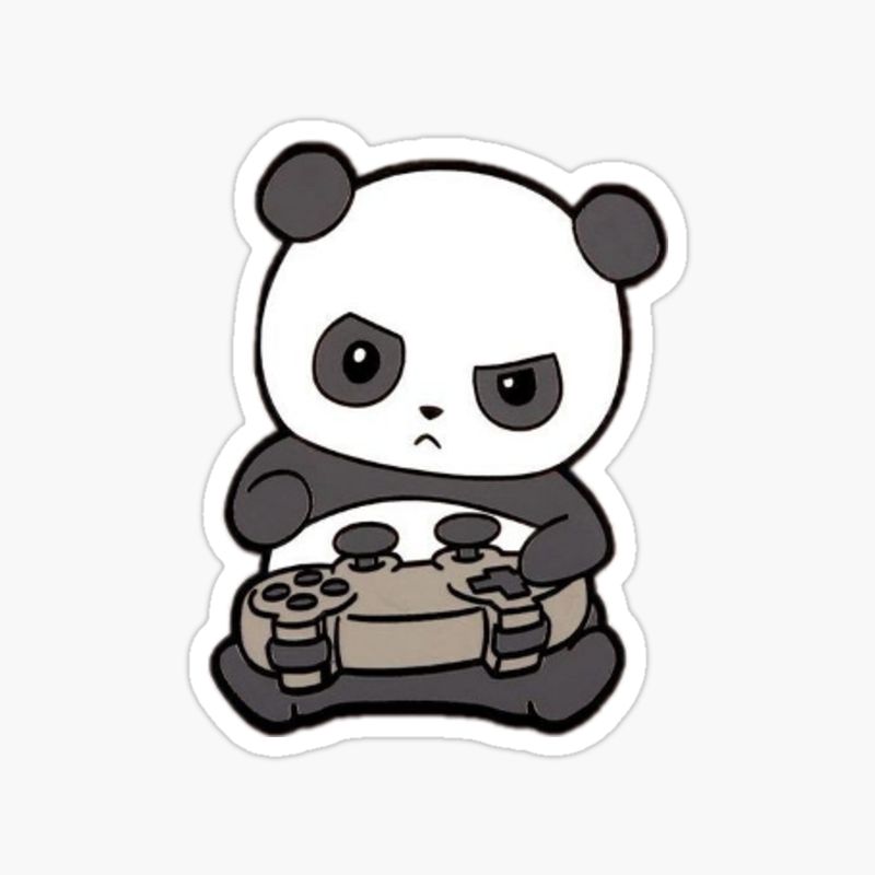 Gaming Panda sticker