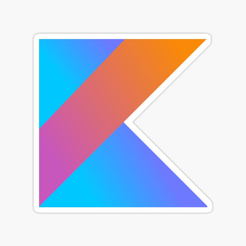 Kotlin programming language icon sticker