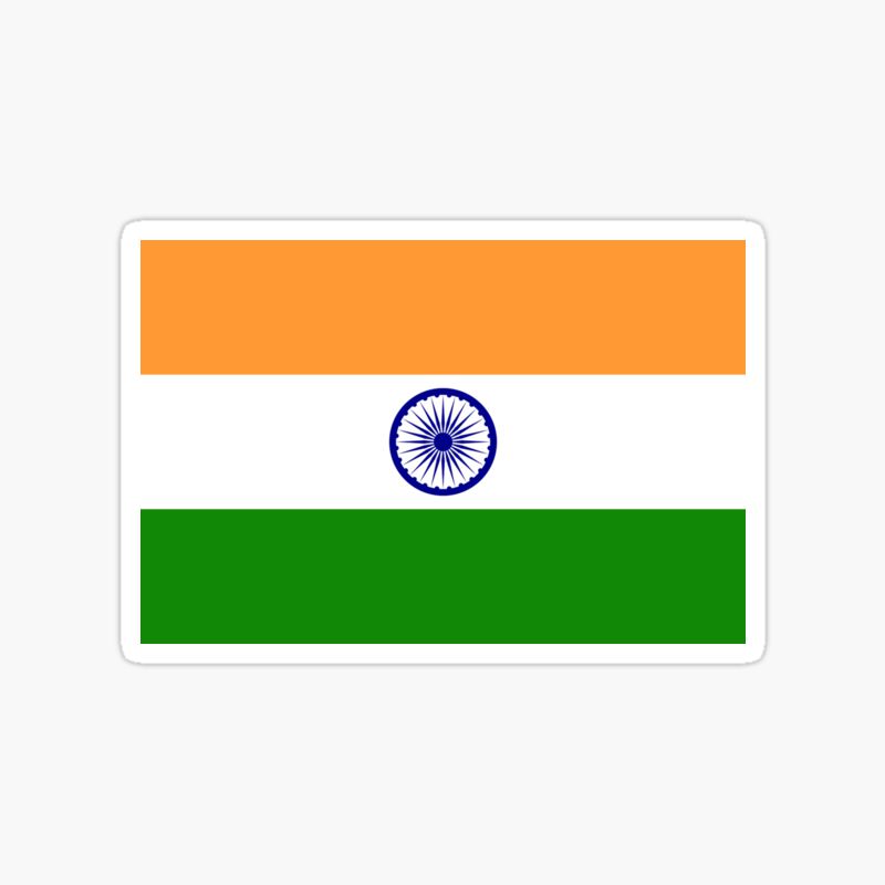 Indian flag sticker