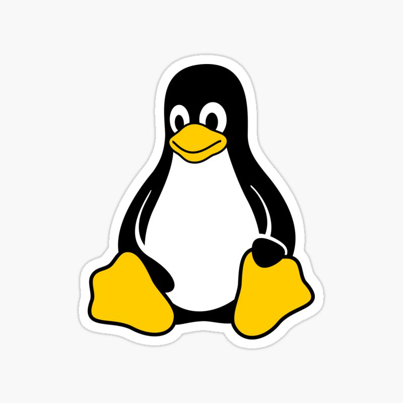 Linux Tux Penguin sticker