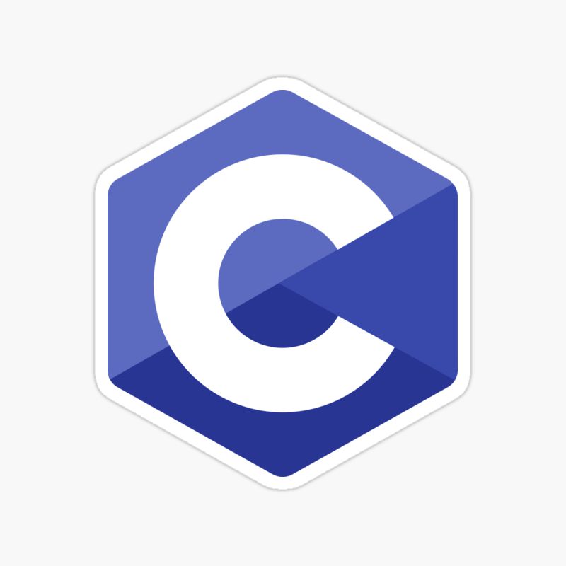 C Programming language sticker