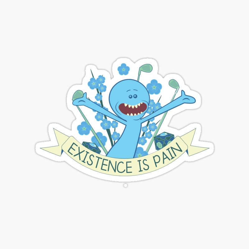 Mr Meeseeks sticker