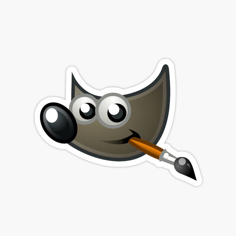 GIMP mascot icon sticker