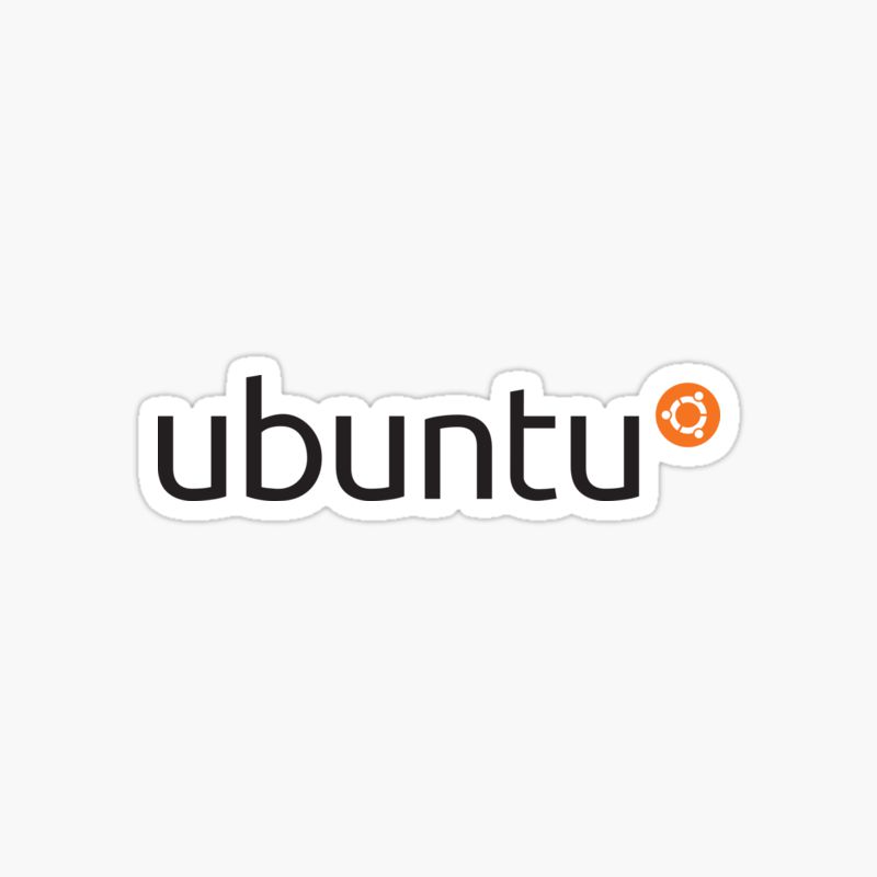 Ubuntu logo sticker