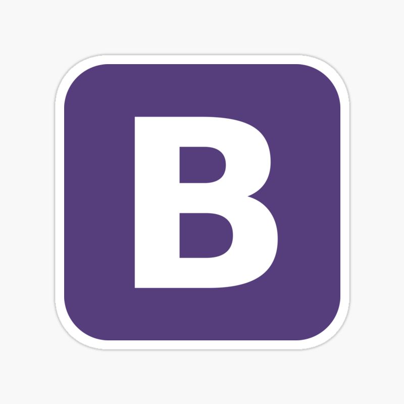 Bootstrap classic logo sticker