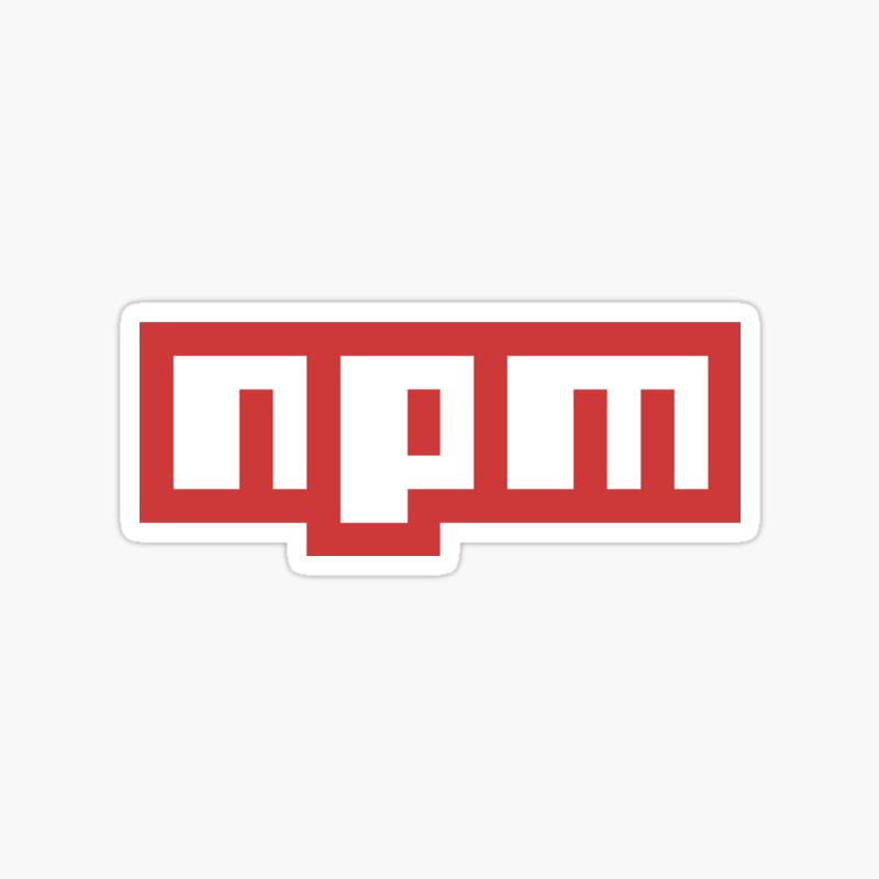 NPM logo sticker
