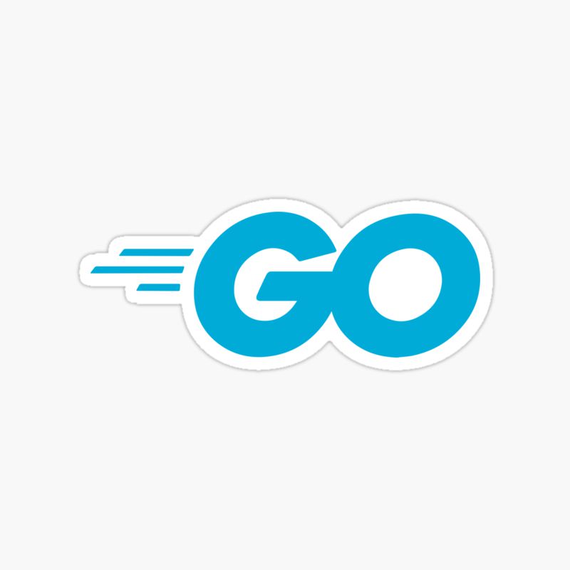 Go programming language logo sticker
