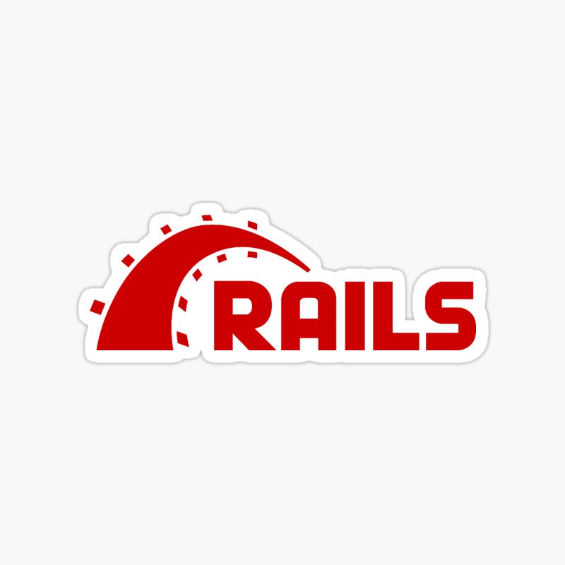 Ruby On Rails framework sticker
