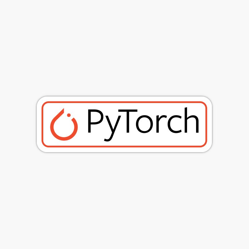 Pytorch logo sticker