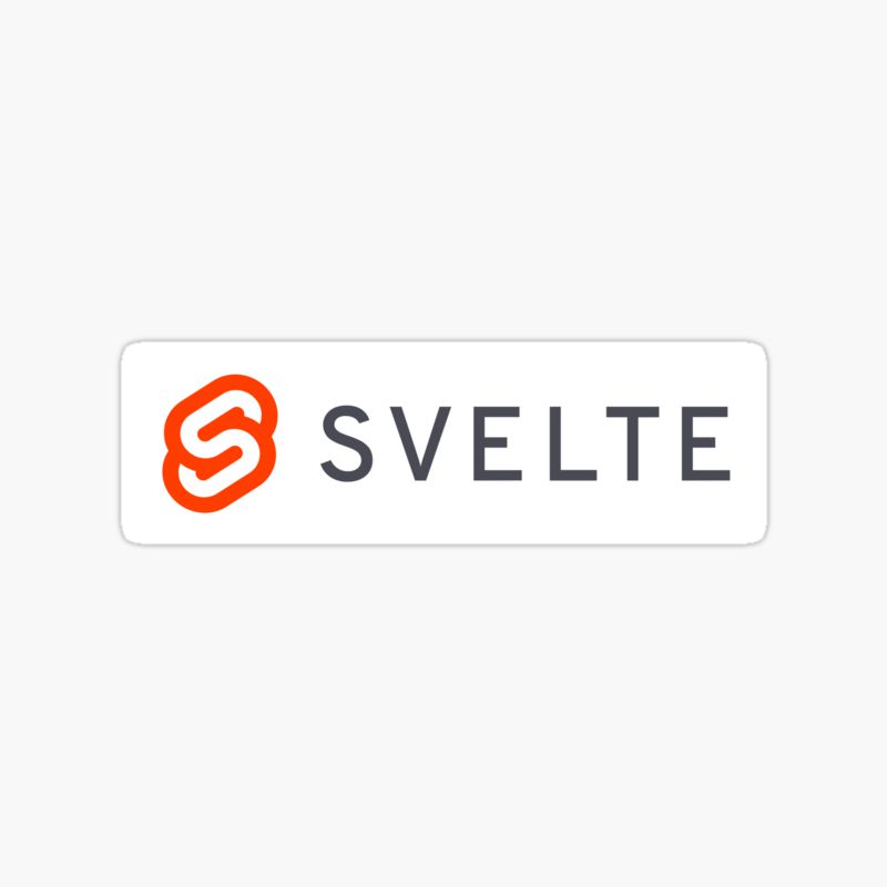 Svelte JS logo sticker