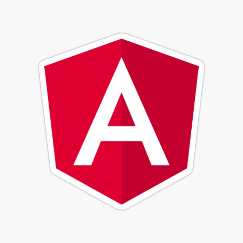 Angular JS logo sticker