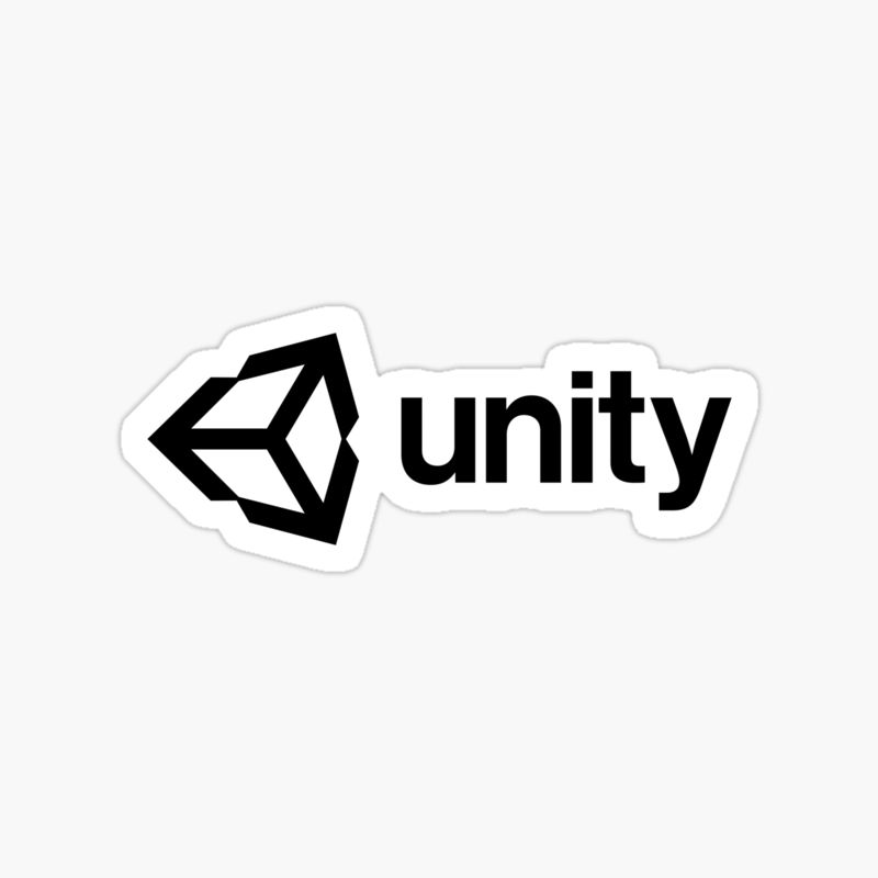 Unity Game Engine logo sticker