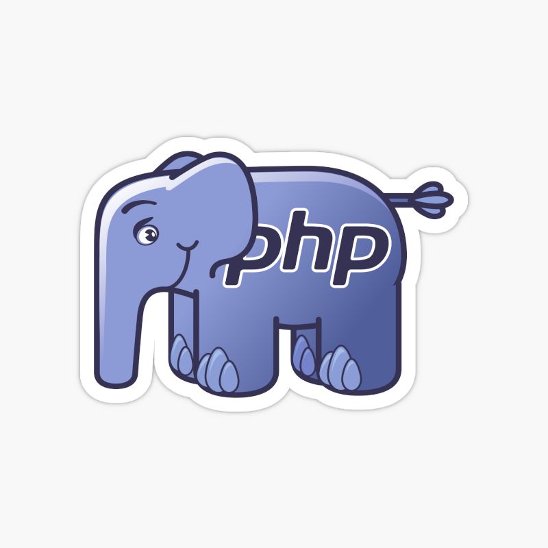 PHP Elephant Mascot sticker